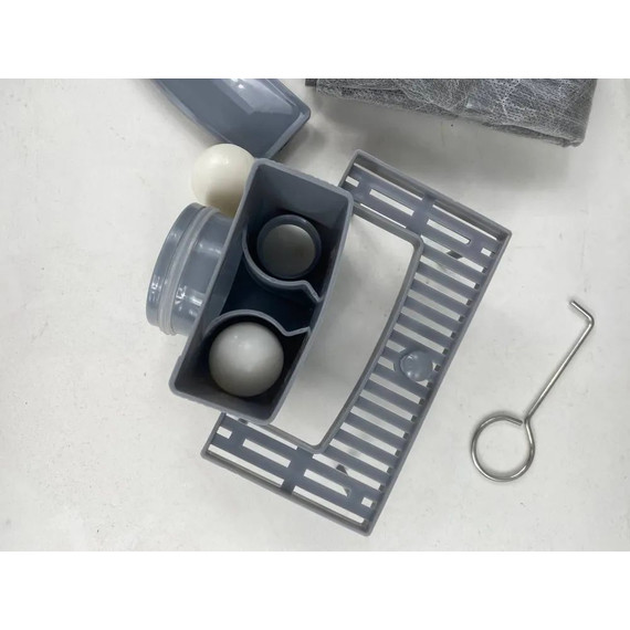 Трап TIM 80 см BAD458002, серый металлик (под плитку) - фото 13