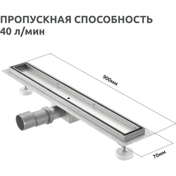 Трап TIM 90 см BAD459002 (под плитку) - фото 14