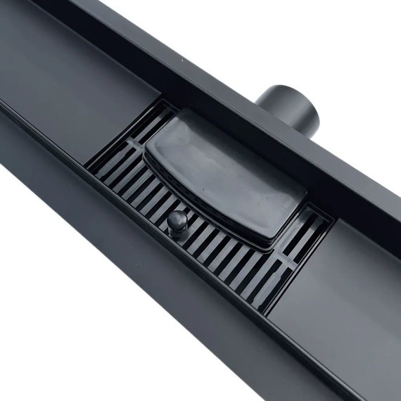 Трап TIM 80 см BAD468002BK, чёрный матовый (под плитку) - фото 9