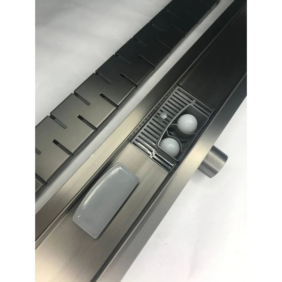 Трап TIM 40 см BAD474002GY, воронёная сталь - фото 12