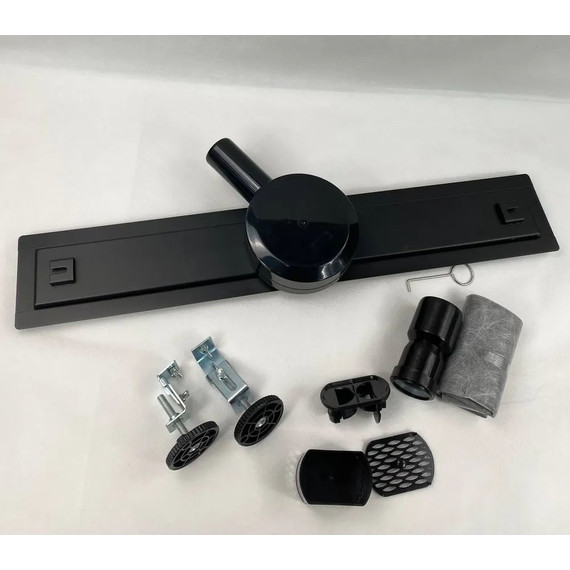 Трап Zeissler 80 см BAD558002BK, чёрный матовый (под плитку) - фото 11