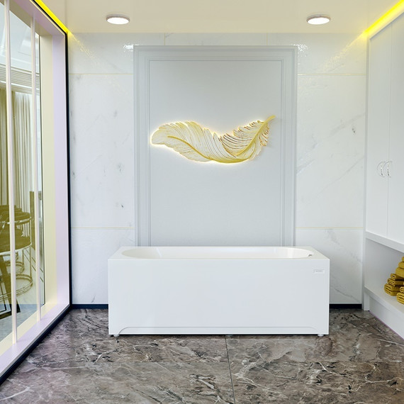 Ванна акриловая Радомир Виктория Лайт 150x70 см (в комплекте каркас), Размер - мм: 1500х700 - фото 7