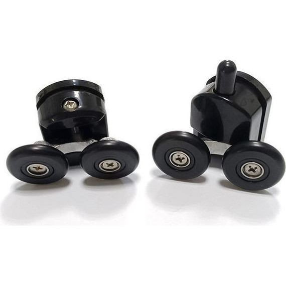 Душевое ограждение Abber Schwarzer Diamant 170x100 см AG30170BMH-S100BM-S100BM, чёрный/матовое - фото 3