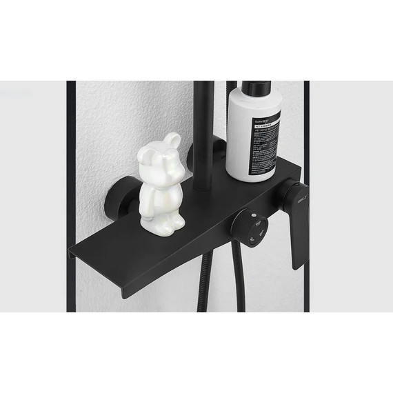 Душевая стойка Belz B24572-7, чёрный матовый - фото 3