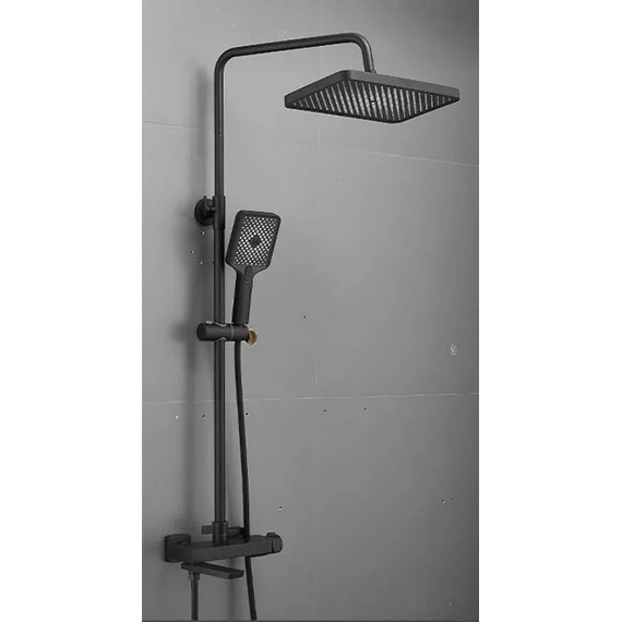 Душевая стойка Belz B24672-7, чёрный матовый - фото 