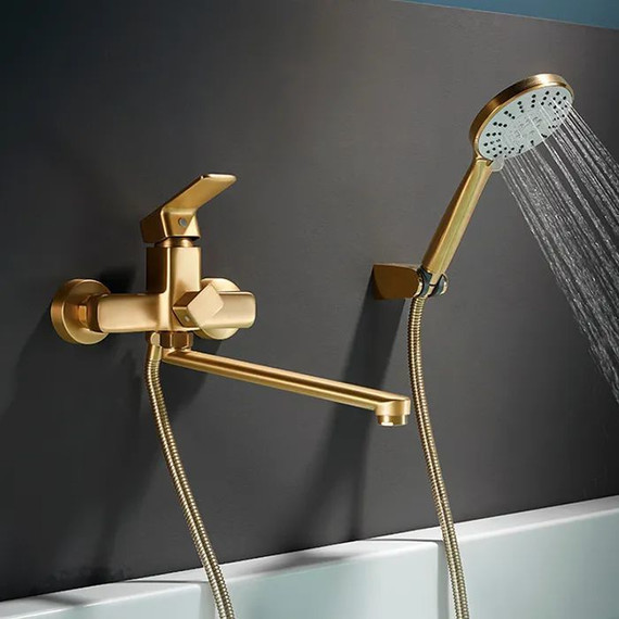 Смеситель для ванны Ledeme L2280Y, золото - фото 10