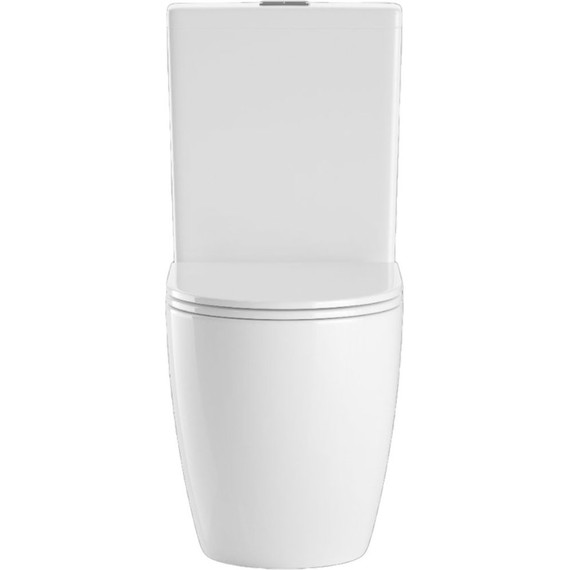 Унитаз-компакт безободковый Sole Pandora 3 с тонкой крышкой микролифт - фото 2