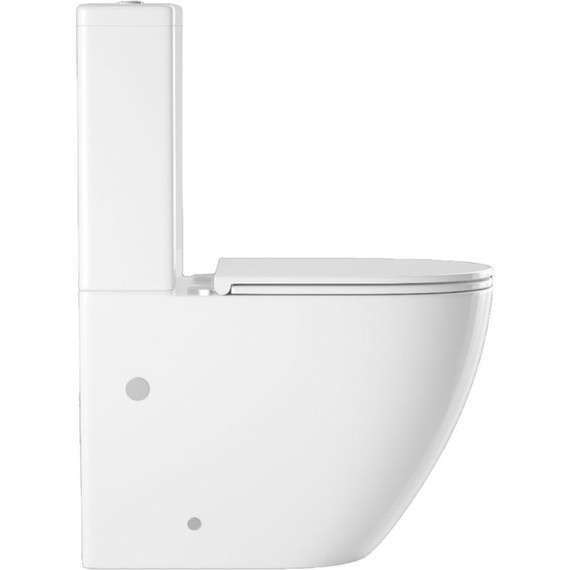 Унитаз-компакт безободковый Sole Pandora 3 с тонкой крышкой микролифт - фото 3