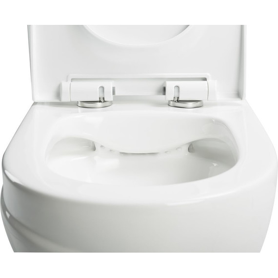 Унитаз-моноблок безободковый Sole Status с тонкой крышкой микролифт - фото 6