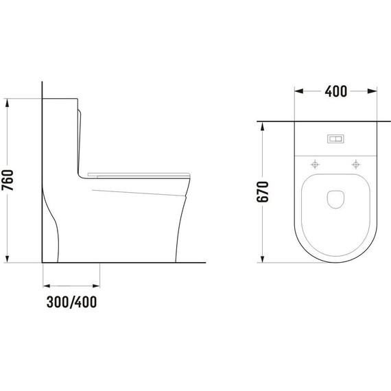 Унитаз-моноблок безободковый Sole Status с тонкой крышкой микролифт - фото 7