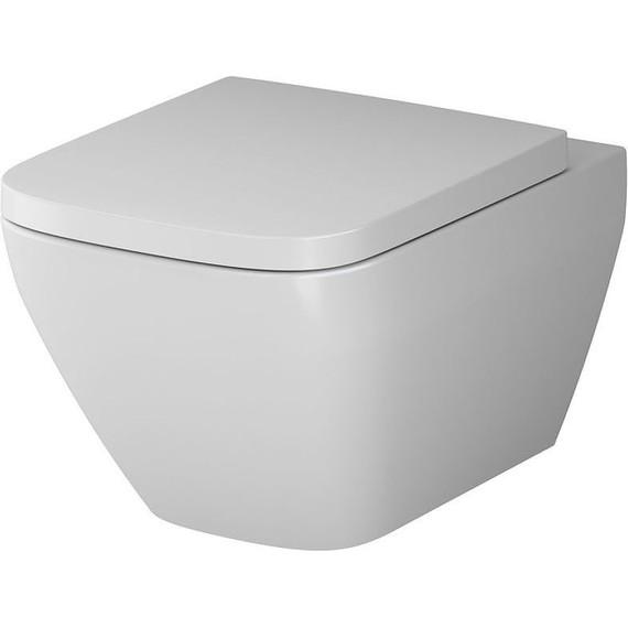 Унитаз подвесной безободковый Am.Pm Spirit V2.0 Square FlashClean C701701SC с крышкой микролифт - фото 2