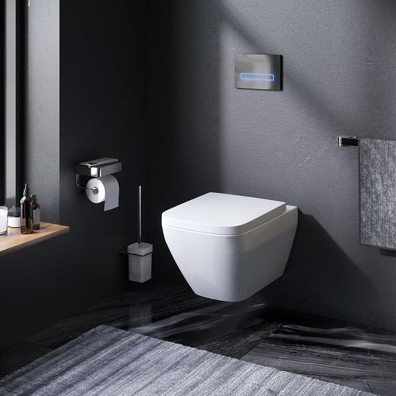 Унитаз подвесной безободковый Am.Pm Spirit V2.0 Square FlashClean C701701SC с крышкой микролифт - фото 9