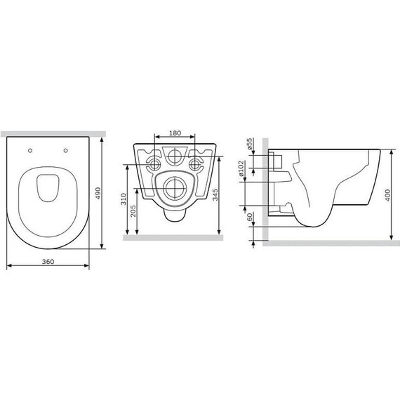 Унитаз подвесной безободковый Am.Pm Func C8F1700MWSC с крышкой микролифт - фото 10