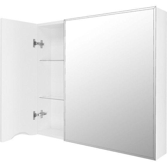 Зеркало-шкаф Loranto Santorini 80 см CS00086971 L, белый глянцевый - фото 6