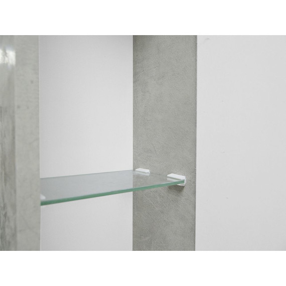 Зеркало-шкаф Loranto Florena 70 см CS00086985 R, светлый бетон - фото 7