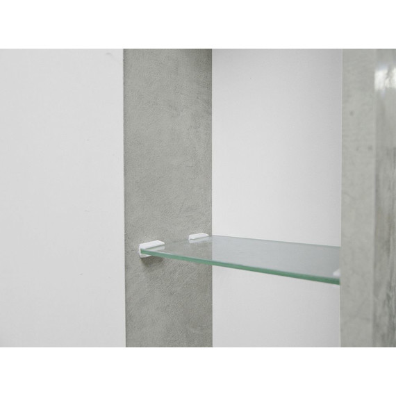 Зеркало-шкаф Loranto Florena 70 см CS00086986 L, светлый бетон - фото 7