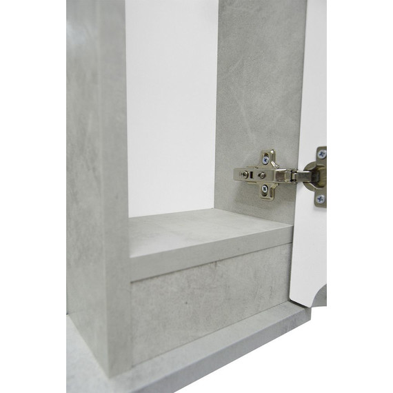 Зеркало-шкаф Loranto Florena 80 см CS00086987 R, светлый бетон - фото 7