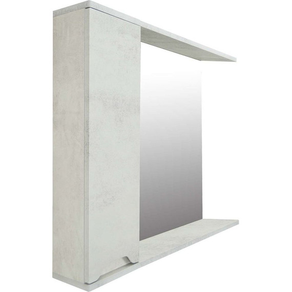 Зеркало-шкаф Loranto Florena 80 см CS00086988 L, светлый бетон - фото 3
