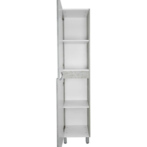 Пенал напольный Loranto Santorini 36 см CS00087005 L, светлый бетон - фото 4