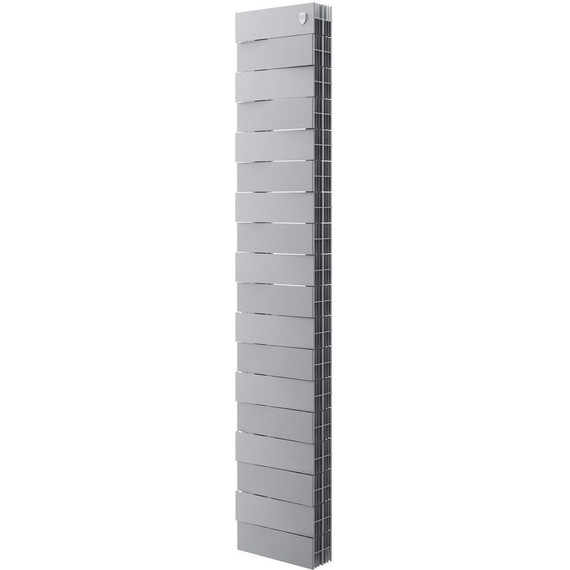 Вертикальный радиатор Royal Thermo PianoForte Tower 200 Silver Satin 280х1440 мм (18 секций) - фото 