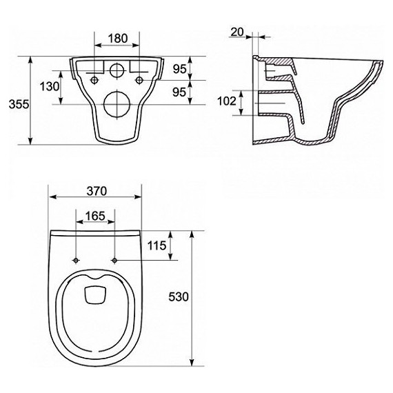 Унитаз подвесной Cersanit CITY NEW CLEAN ON с крышкой дюропласт - фото 8