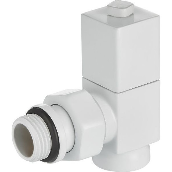 Вентиль для радиатора угловой Royal Thermo Cube 1/2" RTE 56.0007, белый - фото 2