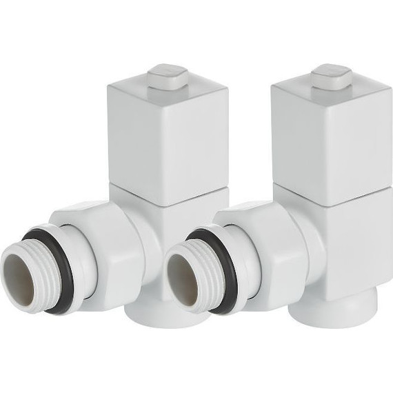 Вентиль для радиатора угловой Royal Thermo Cube 1/2" RTE 56.0007, белый - фото 3