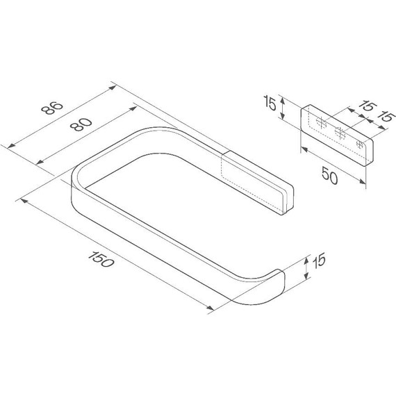 Держатель для туалетной бумаги AM.PM Func A8F34100 - фото 8