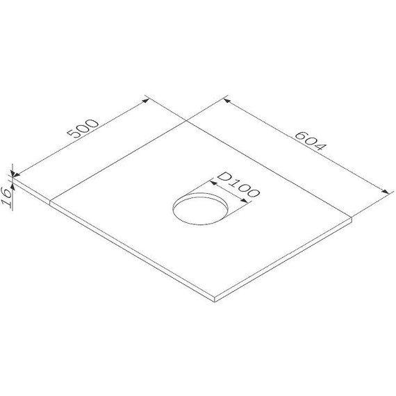 Столешница Am.Pm Func 60 см M8FST0600OF, дуб крафт - фото 2