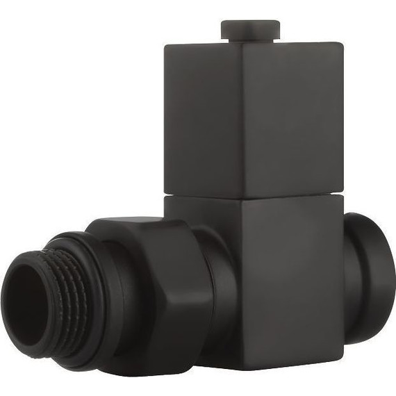Вентиль для радиатора прямой Royal Thermo Cube 1/2" RTE 56.0006, чёрный - фото 7