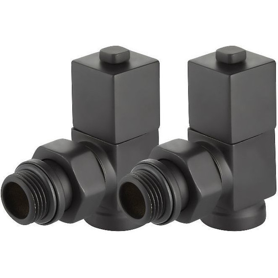Вентиль для радиатора угловой Royal Thermo Cube 1/2" RTE 56.0009, чёрный - фото 3