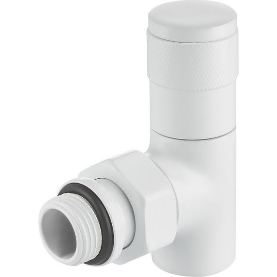 Вентиль для радиатора угловой Royal Thermo Piano 1/2" RTE 56.0012, белый - фото 2