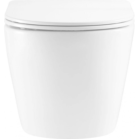 Инсталляция с подвесным унитазом комплект: Loranto 4501 с подвесным безободковым унитазом Azario Teramo AZ-0053-UQ сиденье микролифт (Система смыва торнадо) - фото 6