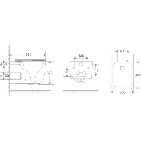 Инсталляция с подвесным унитазом комплект: Loranto 4501 с подвесным безободковым унитазом Azario Flavia AZ-0076-UQ1 сиденье микролифт (Система смыва торнадо) - фото 14