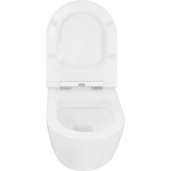 Инсталляция с подвесным унитазом комплект: Grohe Rapid SL 38772001 с подвесным безободковым унитазом Azario Ferio 87565 сиденье микролифт, крепление, кнопка смыва хром - фото 7