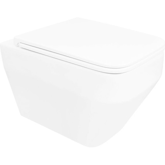 Инсталляция с подвесным унитазом комплект: Grohe Rapid SL 38772001 с подвесным безободковым унитазом Azario Moneo AZ-0062 сиденье микролифт, крепление, кнопка смыва хром - фото 4