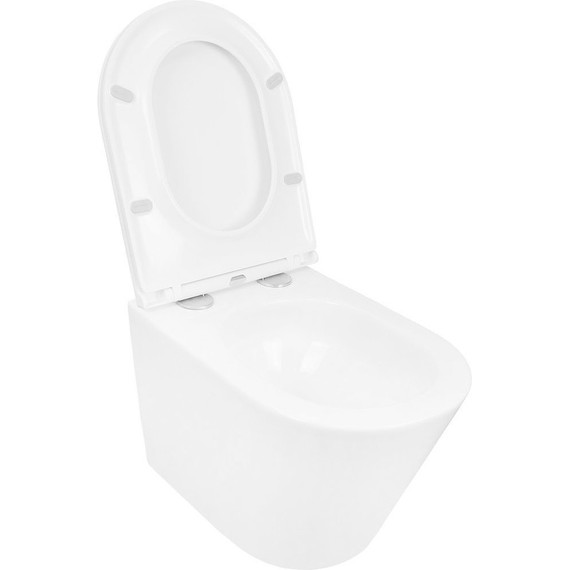 Инсталляция с подвесным унитазом комплект: Grohe Rapid SL 38772001 с подвесным безободковым унитазом Azario Teramo AZ-0053-UQ3 сиденье микролифт, крепление, кнопка смыва хром - фото 7