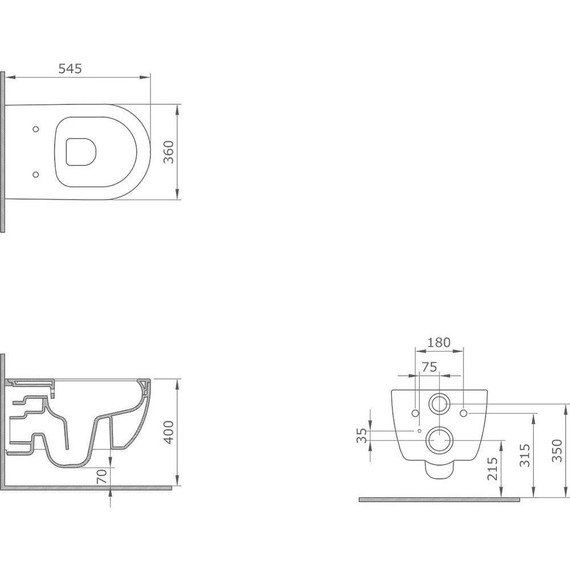 Инсталляция с подвесным унитазом комплект: Ideal Standard Prosys Frame 120 M R020467 с подвесным безободковым унитазом Azario Ferio 87565 сиденье микролифт, крепление - фото 16