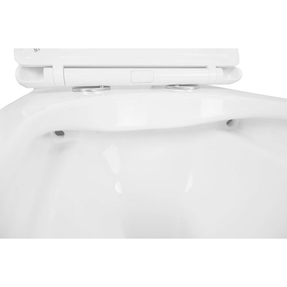 Инсталляция с подвесным унитазом комплект: Ideal Standard Prosys Frame 120 M R020467 с подвесным безободковым унитазом Azario Moneo AZ-0062 сиденье микролифт, крепление - фото 8