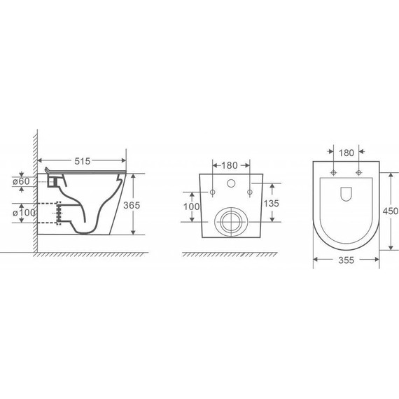 Инсталляция с подвесным унитазом комплект: Ideal Standard Prosys Frame 120 M R020467 с подвесным безободковым унитазом Azario Teramo AZ-0053-UQ сиденье микролифт, крепление (Система смыва торнадо) - фото 14