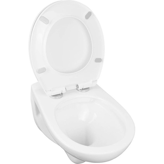 Инсталляция с подвесным унитазом комплект: Ideal Standard Prosys Eco Frame M E233267 с подвесным безободковым унитазом Loranto Fredo CS-WH8005 сиденье микролифт, крепление - фото 6