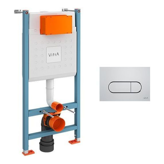 Инсталляция для унитаза Vitra V-Fix Core 800-1873 (кнопка смыва хром) - фото 