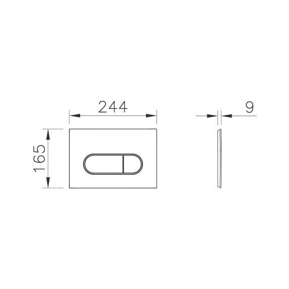 Инсталляция для унитаза Vitra V-Fix Core 800-1873 (кнопка смыва хром) - фото 4