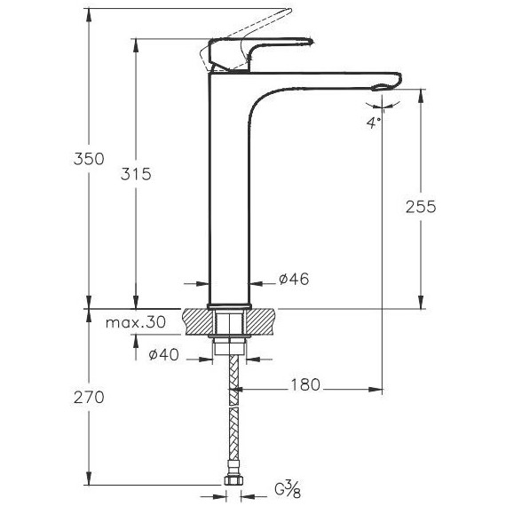 Смеситель для раковины высокий Vitra Root Round A4270726EXP, медь - фото 3