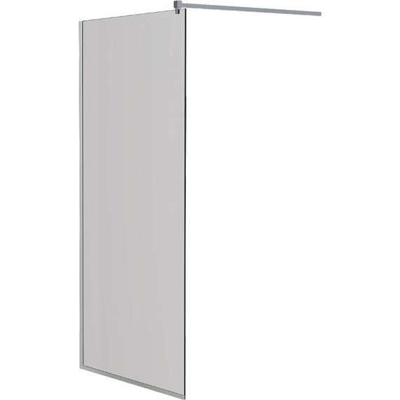 Душевая перегородка Mirsant Walk in 90 см с аксессуарами (стекло 8 мм) хром/прозрачное - фото 5