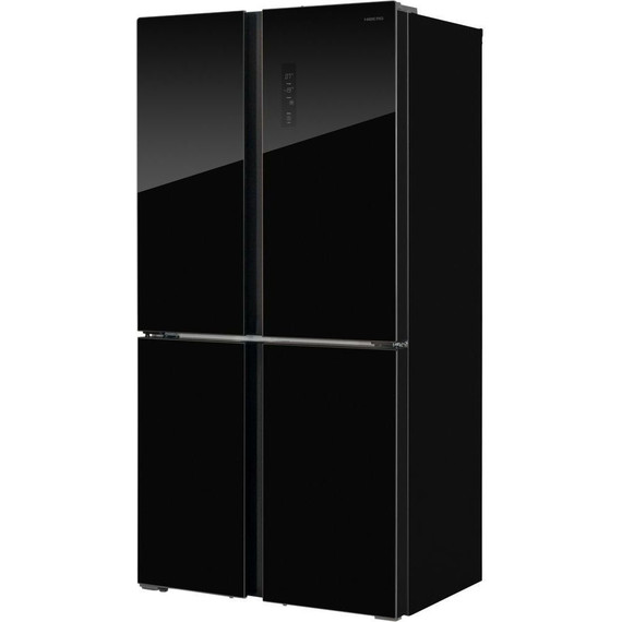 Холодильник Side by Side Hiberg RFQ-555DX NFGB inverter (чёрное мерцающее стекло) - фото 3
