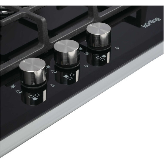 Газовая варочная поверхность Korting HGG 4825 CTN (чёрное стекло) - фото 2