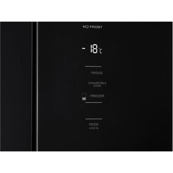 Холодильник Side by Side Korting KNFM 84799 GN (чёрное стекло) - фото 4