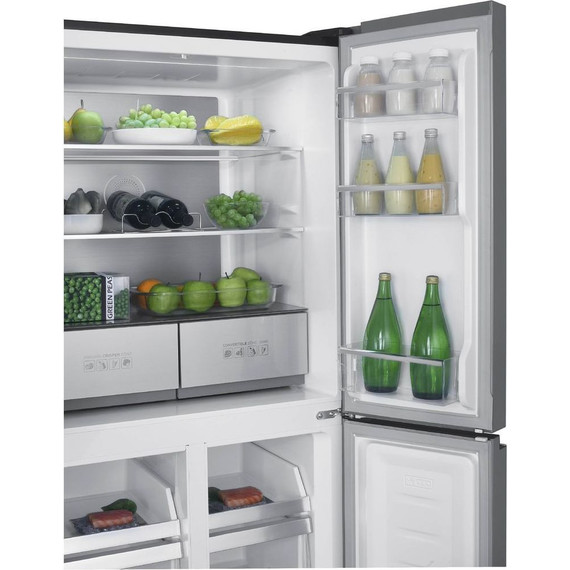 Холодильник Side by Side Korting KNFM 84799 GN (чёрное стекло) - фото 5