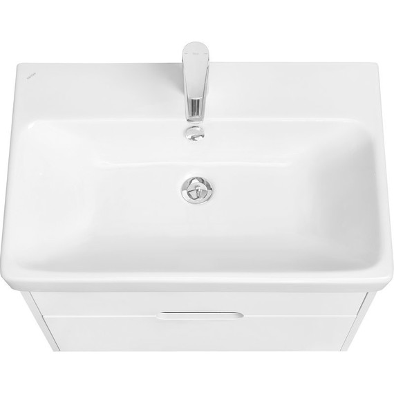 Тумба подвесная с раковиной Акватон Оливия 70 см 1A254301OL010, белый матовый - фото 3